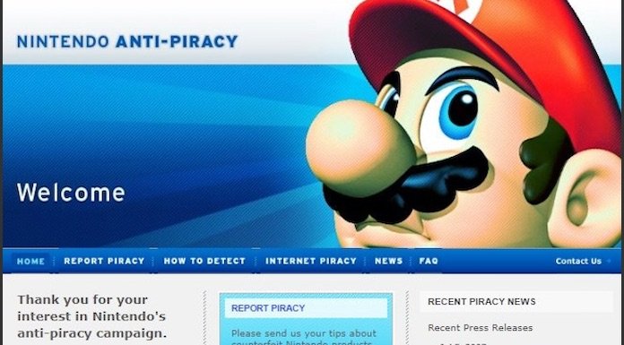 Nintendo Piracy Homepage Image