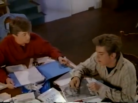 Ferris and Cameron work on the Paper